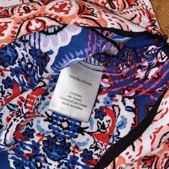 Alex & lili Sleeveless Boho Women's Multicolored Tunic Top Blouse (Size  Small) - Picture 6 of 7